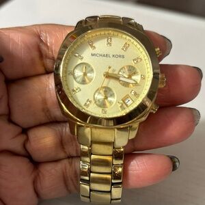 Michael Kors Radiant Gold Chronograph Watch